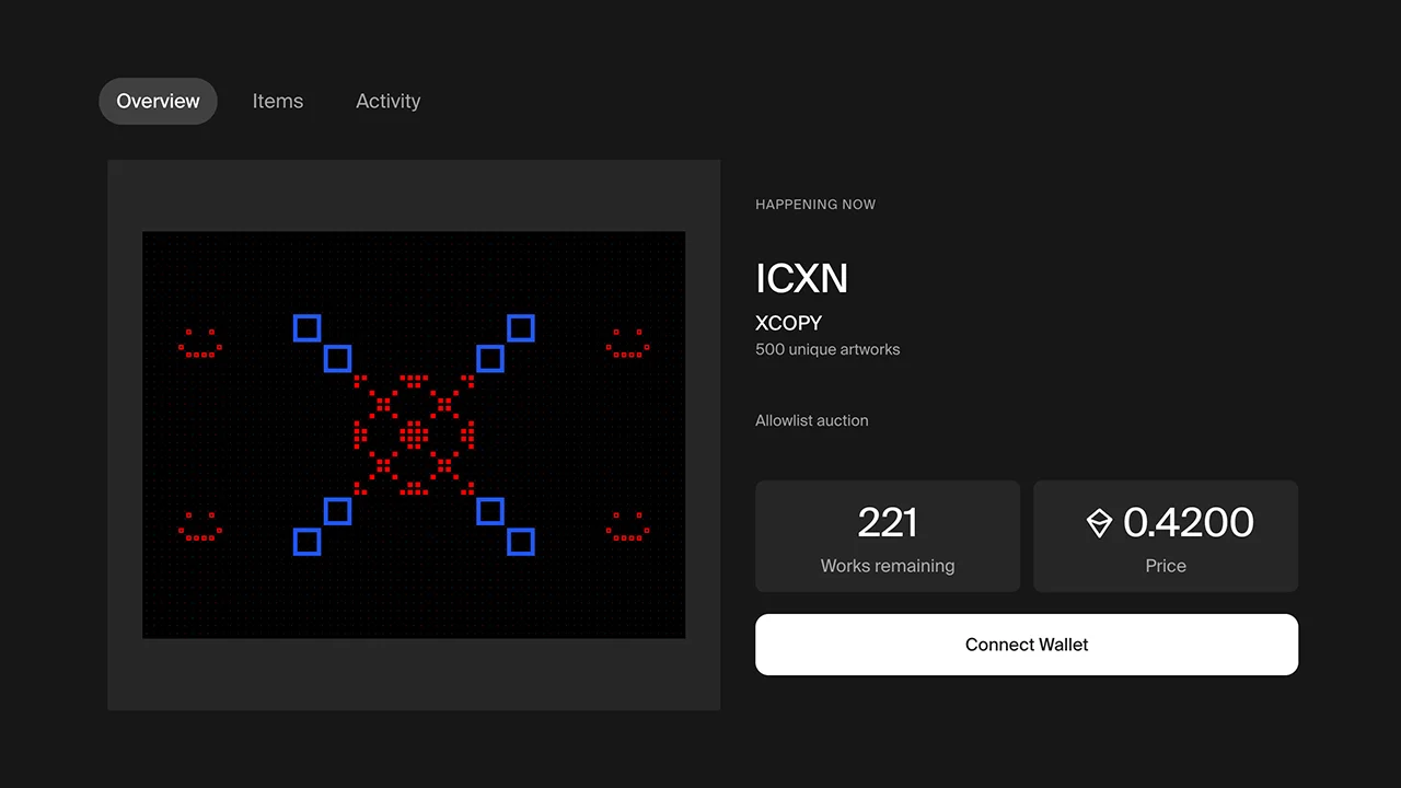 XCOPY Art Blocks - ICXN Collection