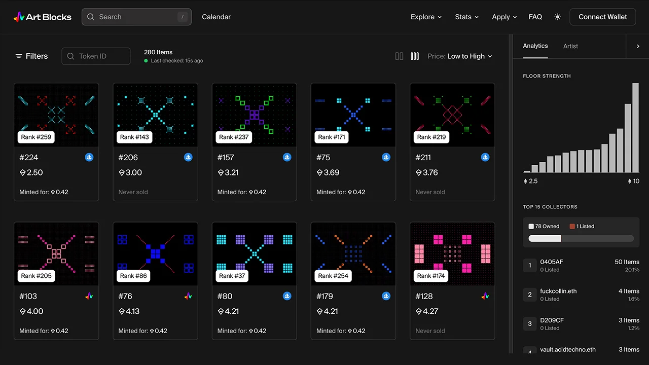 XCOPY Art Blocks - ICXN NFTs