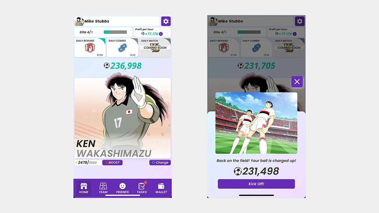 Captain Tsubasa $JOHN Token - Screenshot