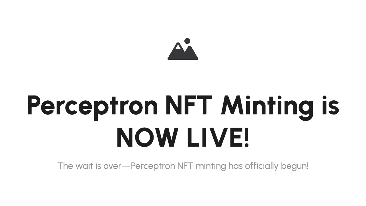 Perceptron NFT Sale Launches on Solana, Round 1 Now Live 