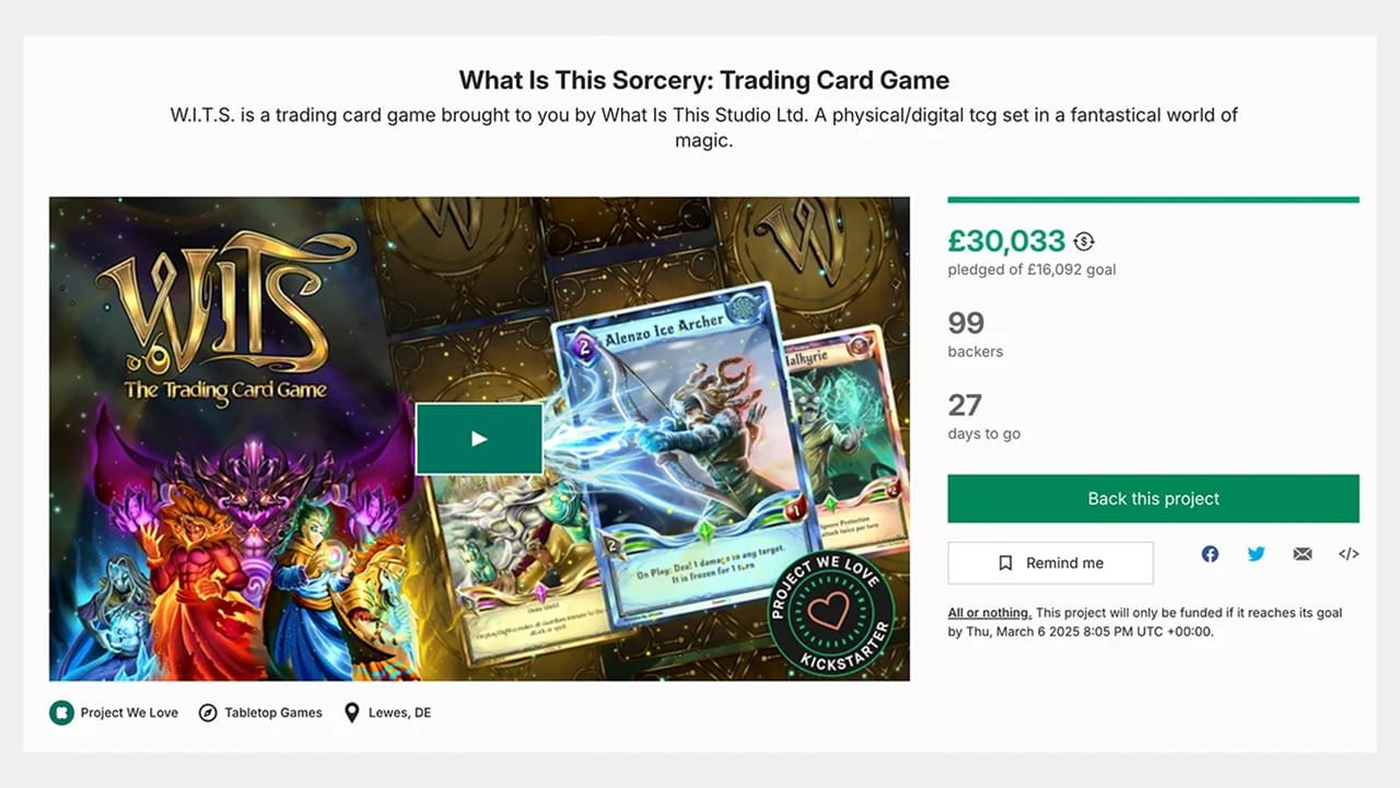 What Is This Sorcery Launch - Kickstarter