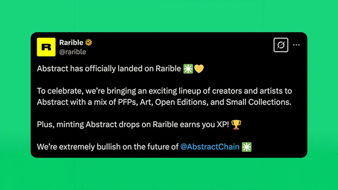 Rarible Abstract - Announcement