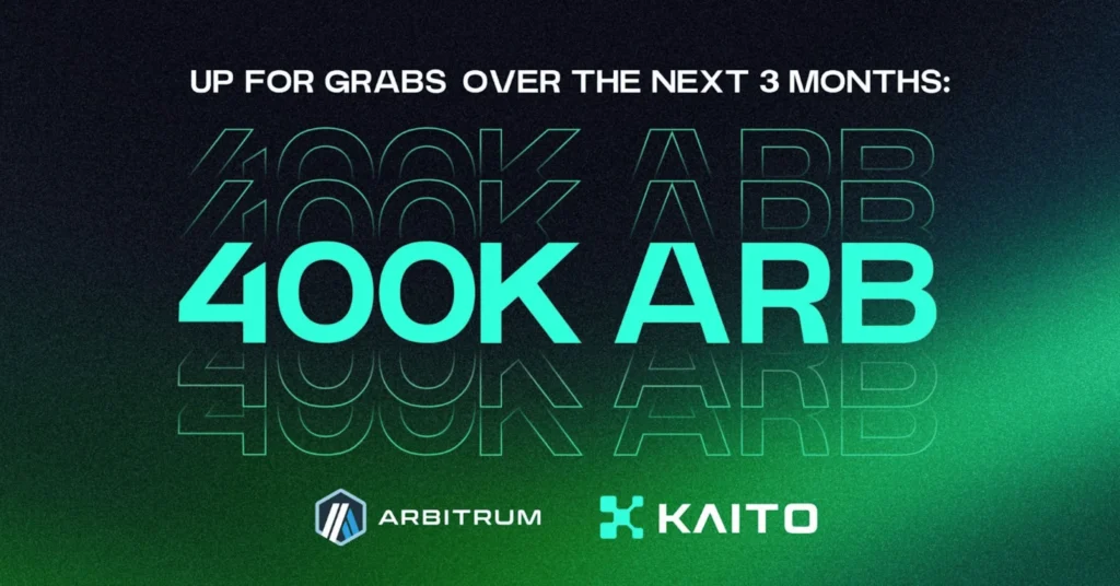 Arbitrum and Kaito Launch 'Yap to Earn' with 400K ARB Token Rewards