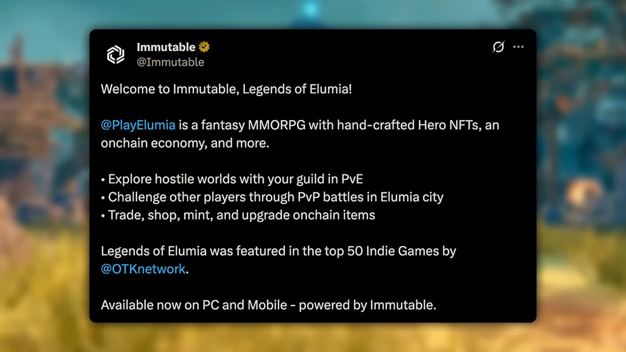 Legends of Elumia Immutable - Announcement